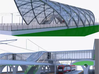 Railway stations collection 3D Model Pack purchase