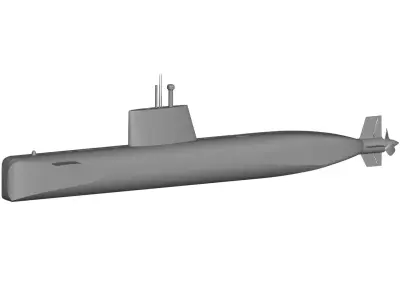 Submarine 3D model 2