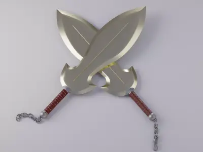 Swords with Chains 3D model