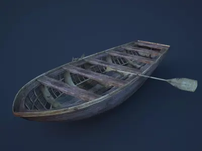 boat  ship Low-poly 3D model