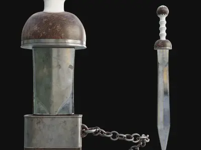 Sword Gladius ancient Roman 3D model