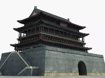 Drum Tower of Xi An  3D model
