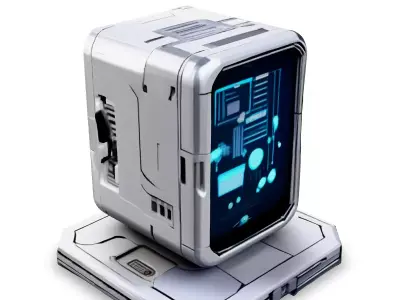 SciFi Data Storage Unit Low-poly 3D model purchase