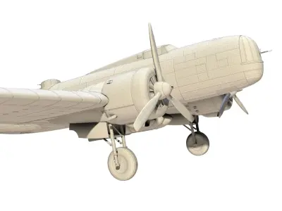 DB-3 Bomber 3D model