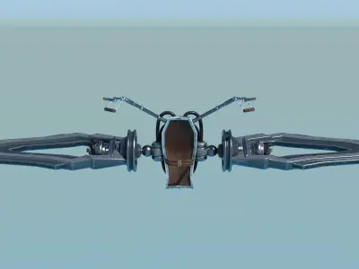 Jetpack v4 Low-poly 3D model