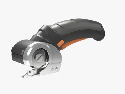 Cordless Electric Scissors Low-poly 3D model