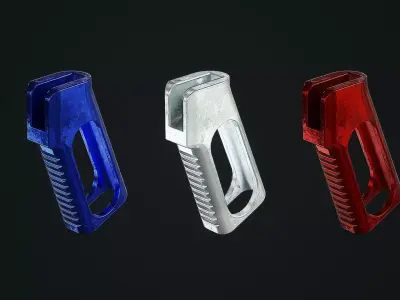 AR15 Skeleton Pistol Grip Low-poly 3D model