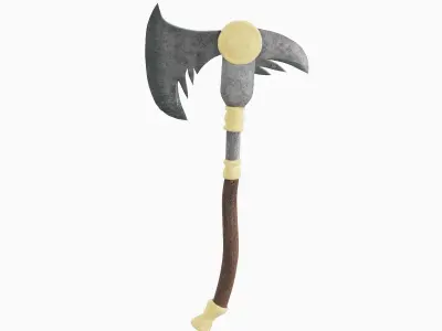 Fantasy Medieval Axe 03  3D model