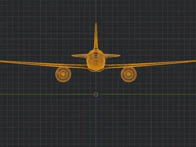 PASSENGER AIRCRAFT LOW POLY - READY TO PLAY Free low-poly 3D model