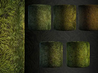 Grass Stylized - Vol 05 - SBsar - Maps Texture