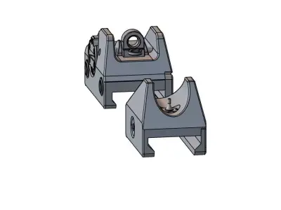OEM CZ Scorpion EVO 3 Iron Sights - CAD Model 3D model
