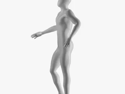 Rigged Male and Female Mannequin 02 3D model