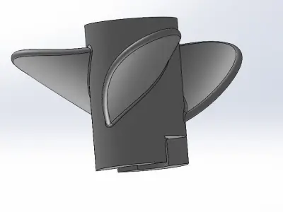 3D Printable Boat Propeller 3D print model