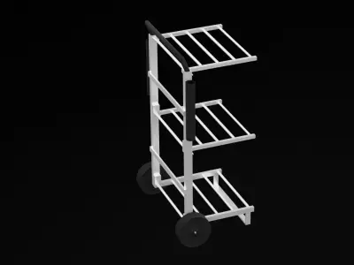 Airport Cart  Low-poly 3D model