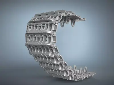 Panzer V Panther Tracks 3D model