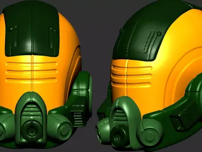 helmet high poly sculpt 3d printable 3D model 3D model