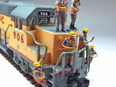 N Scale Remote Control Operators 3D print model