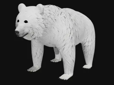 Polar Bear Low-poly 3D model