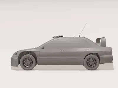 Speedy Rally Sedan Cute Easy 3D Printable Toy Car 3D print model
