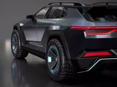 Generic SUV 00 3D model Low-poly 3D model