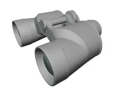 Premium Vintage Game-Ready Japanese Binoculars 3D Model 3D model
