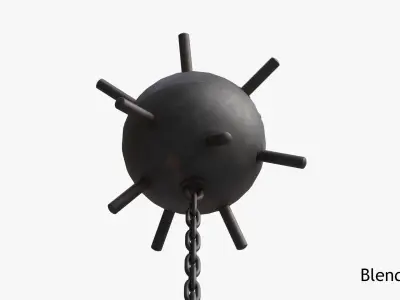 Naval Mine Low-poly 3D model buy