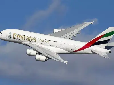 Airbus A380 3D model 4