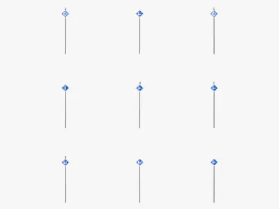 Rail Signs 3D model