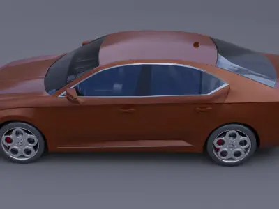 skoda superb IV 3D model