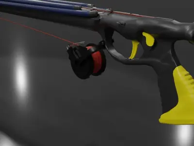 Pro Speargun Low-poly 3D model
