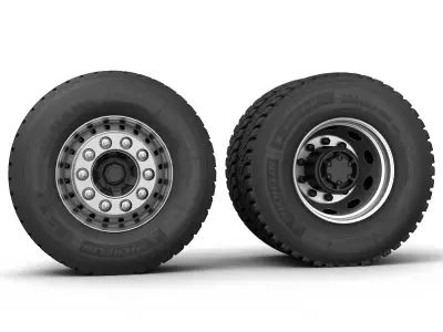 Truck Wheels Off-Road 3D model