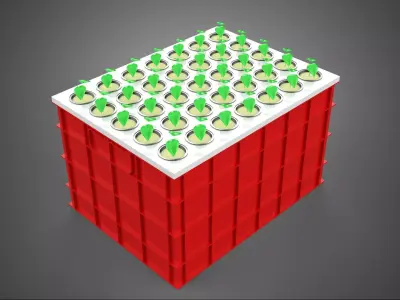HYDROPONIC AEROPONIC SEEDLINGS TREE SPROUT PLANTING TRAY NET CUP 3D model