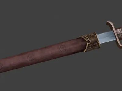 Weaponscold weapons swordsancient times Low-poly 3D model