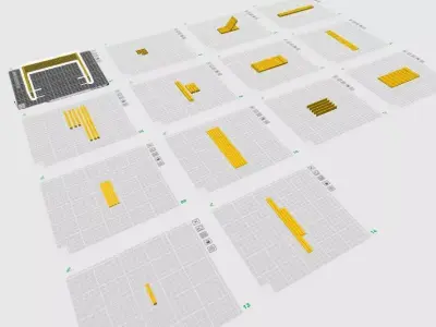 3D printable Car Shed 3D print model