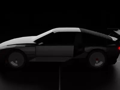 Hyundai N Vision 74 Concept Low-poly 3D model