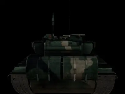 T90-a Tank - Rigged 3D model
