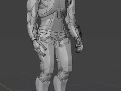 Robot Sci-Fi 3D model