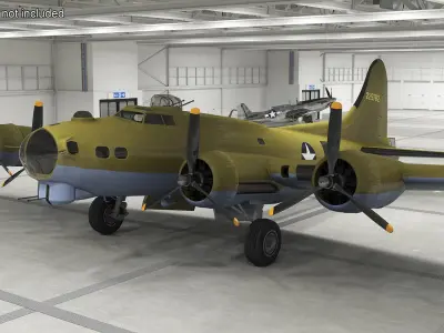 Boeing B-17 Bomber 3D model