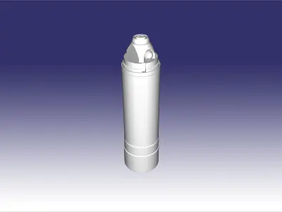 O-16 Cluster Munition 152mm Projectile 3D print model