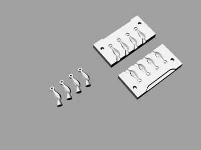 mold lead fishing 3D model