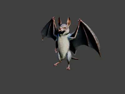 Bat Animal Low-poly 3D model purchase