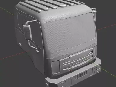 Autocar ACMD Cab STEP CAD Model for 3D Printing 3D print model 3D print model