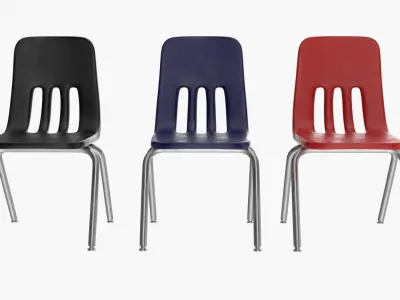 School Chairs 3D model