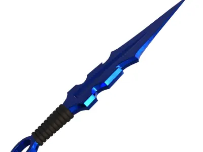 Kunai sword Low-poly 3D model