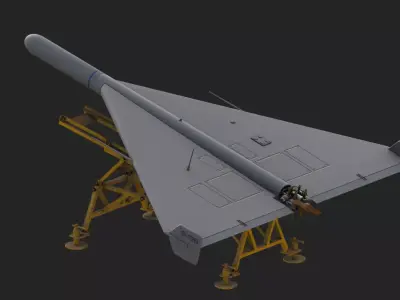 Shahed-136 Drone Game Ready Model Low-poly 3D model