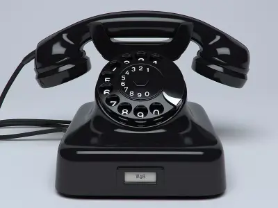Classic Telephone W48 3D model