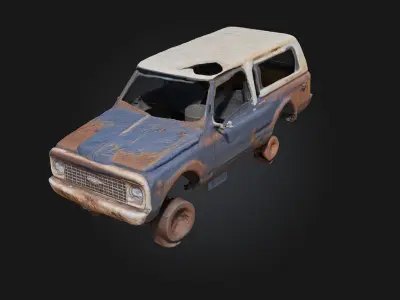 Rusty Memories  Echoes of the Past in Corroded Beauty 3D model