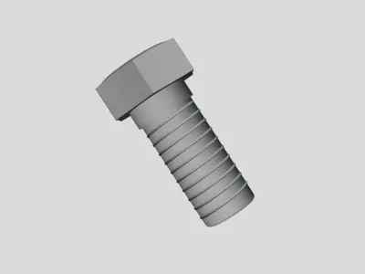 Bolt - Geometry Only No Textures No Materials 3D model