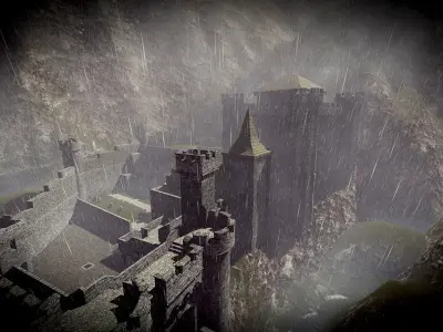 Medieval Castle 3D model 7