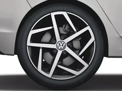 VW Golf Style 2021 wheel 3D model